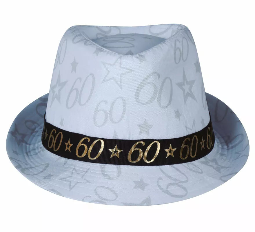Translation missing: de.Gorro Gángster Blanco 60 Años Cumpleaños y Aniversarios