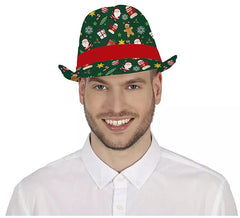 Grüner Weihnachts - Gangsterhut