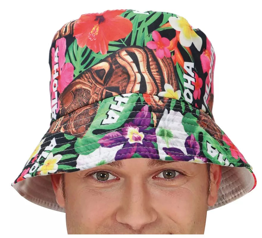 Translation missing: de.Gorro Hawaiano Aloha Floral adulto