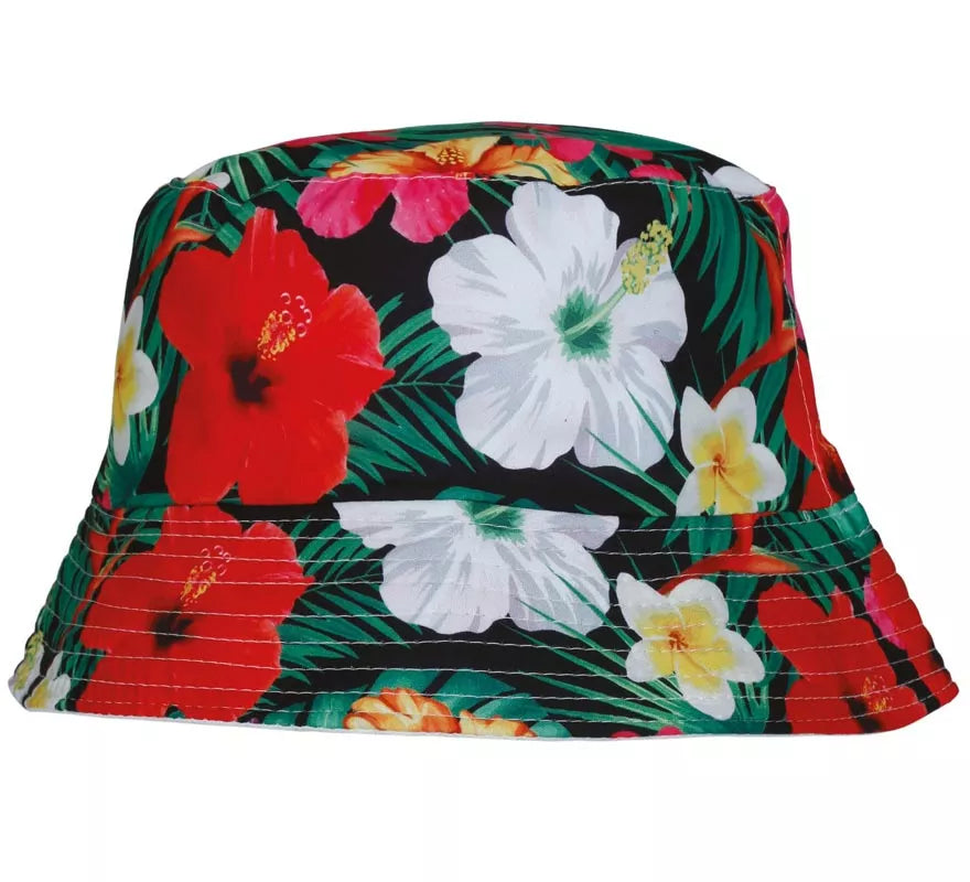 Gorro Hawaiano Flores Tropical adulto