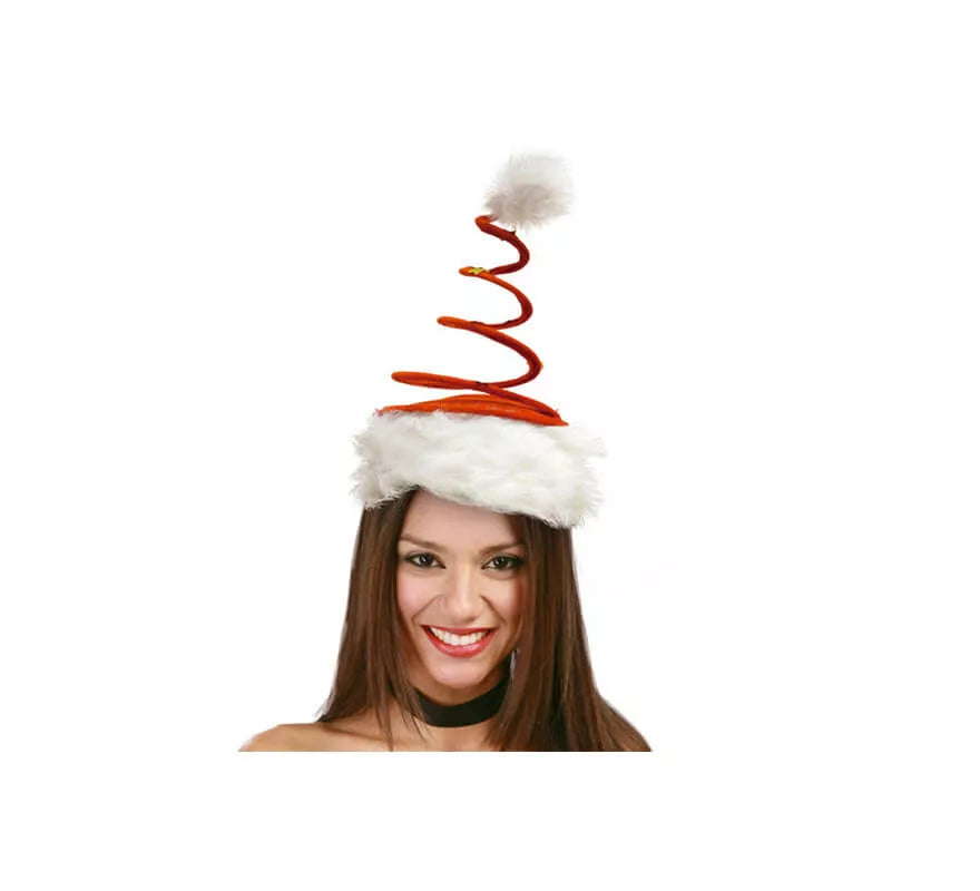 Translation missing: de.Gorro o Sombrero Espiral rojo con estrellas de Papá Noel