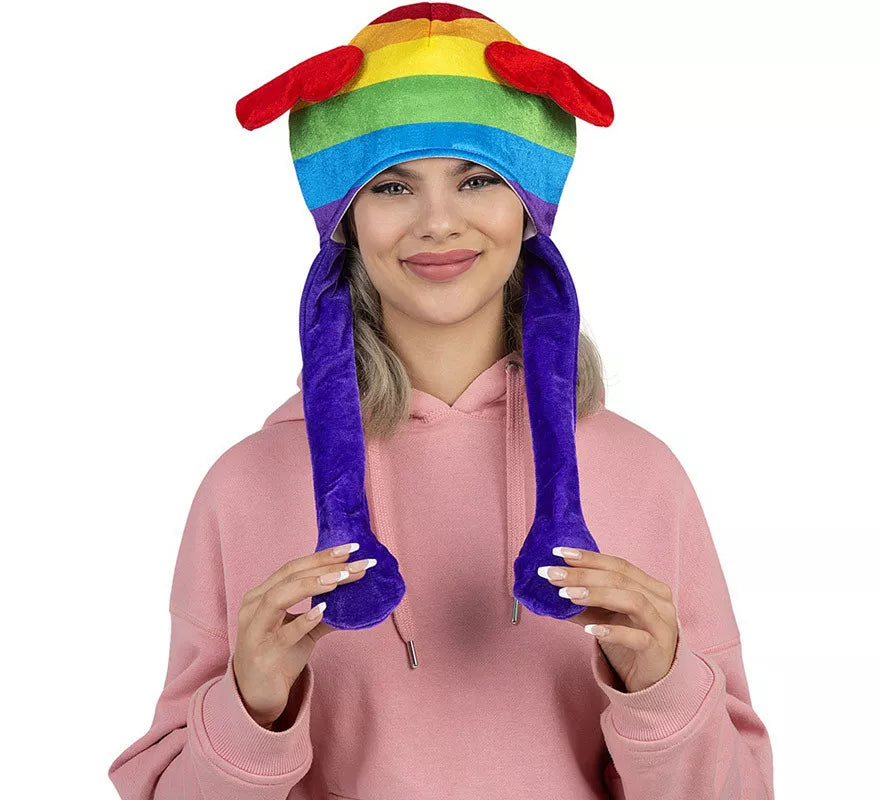 Translation missing: de.Gorro Orejas Arcoíris con movimiento