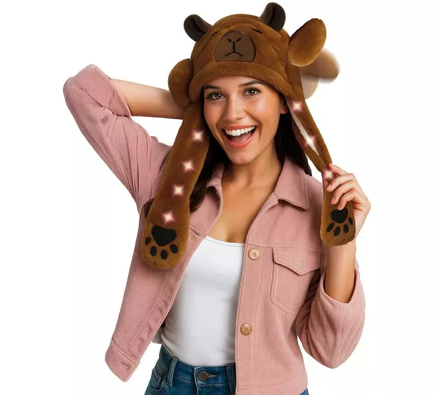 Translation missing: de.Gorro Orejas Capibara con Movimiento y luz