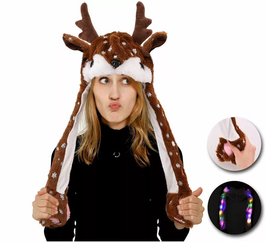 Translation missing: de.Gorro Orejas Reno con Movimiento con luz