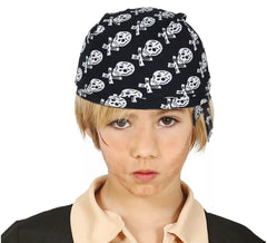 Piraten-Totenkopf-Schalmütze für Kinder