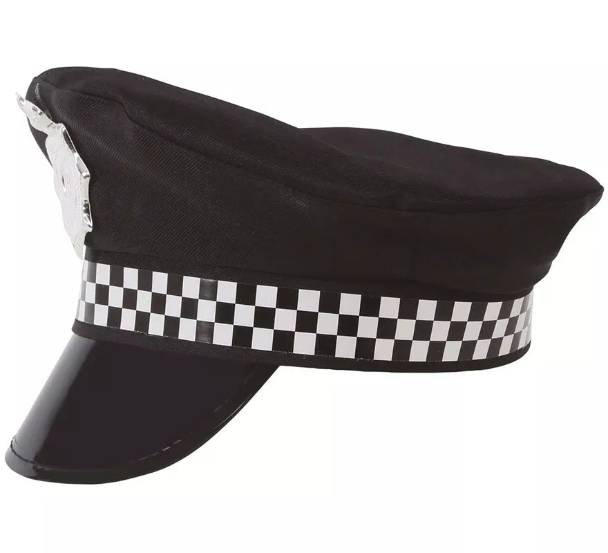 Translation missing: de.Gorro Policía con placa plateada