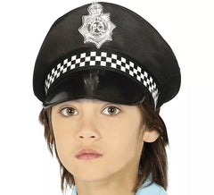 Polizeimütze mit Silberteller