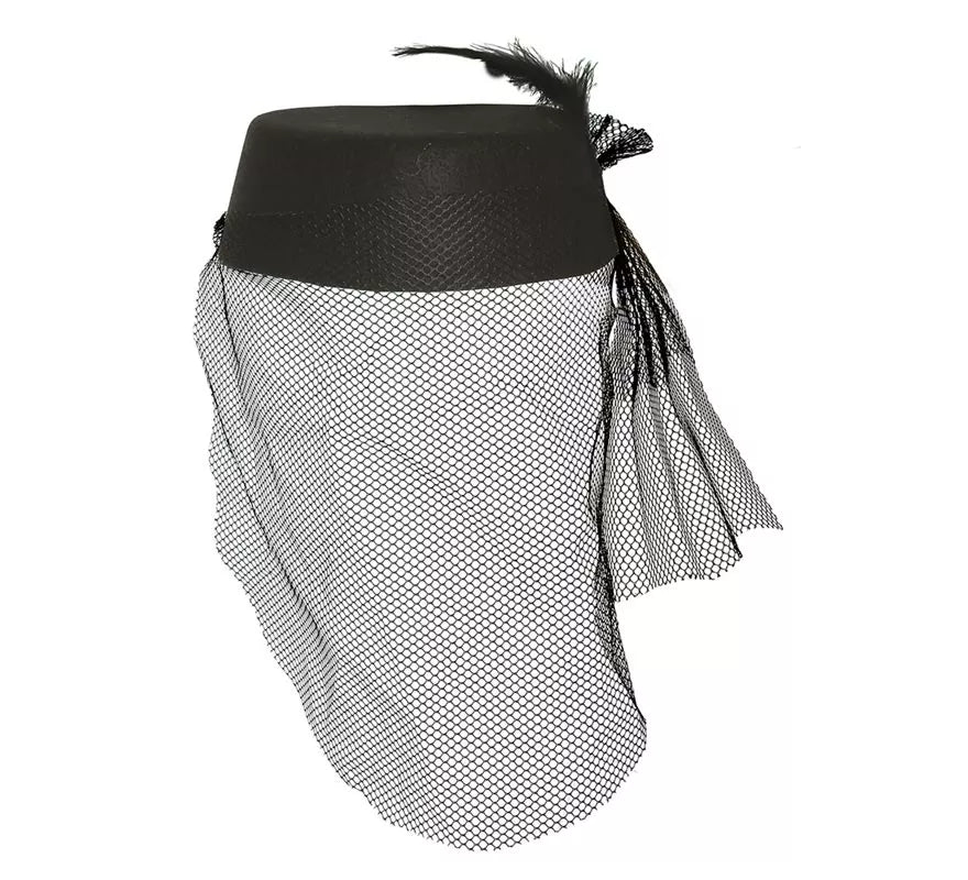 Translation missing: de.Gorro y Velo de Viuda Negro