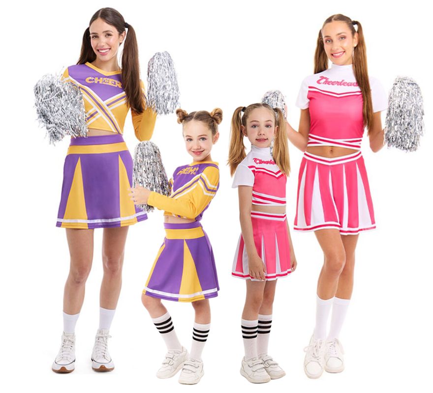 Gruppe rivalisierender Cheerleader