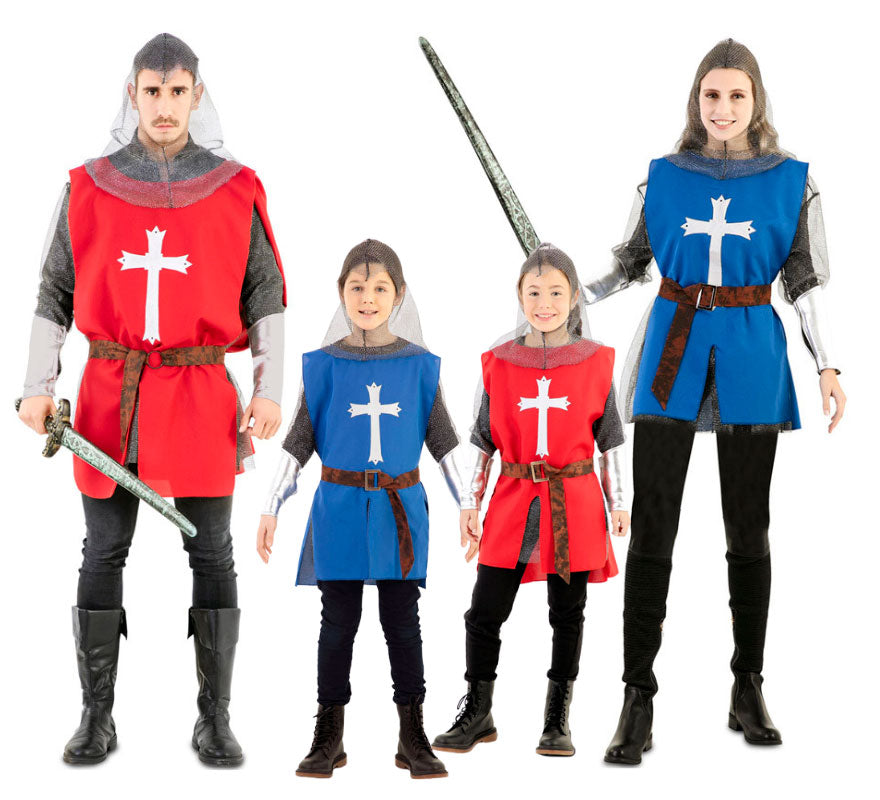 Gruppe von mittelalterlichen Kreuzrittern