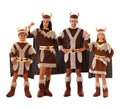 Grupo de vikingos marrones