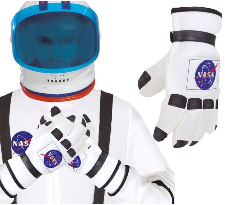 Translation missing: de.Guantes Astronauta blanco y negro Adulto