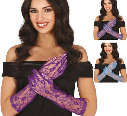 Guantes Calados largos de 38 cm en varios colores