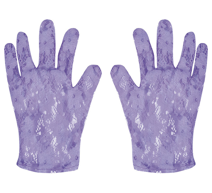 Translation missing: de.Guantes Calados Lila de 22 cm