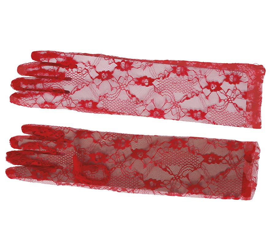 Translation missing: de.Guantes Calados Rojos de 38 cm