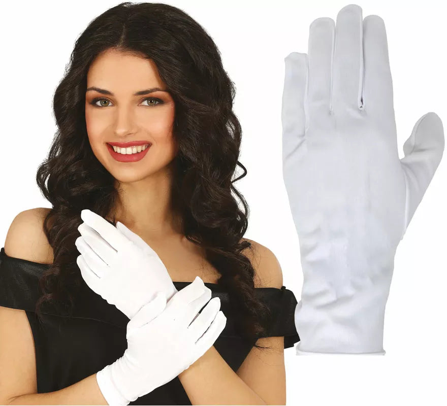 Translation missing: de.Guantes con Botón blancos de 24 cm