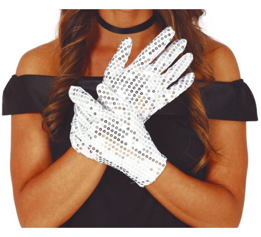 Translation missing: de.Guantes con Lentejuelas en varios colores de 22 cm