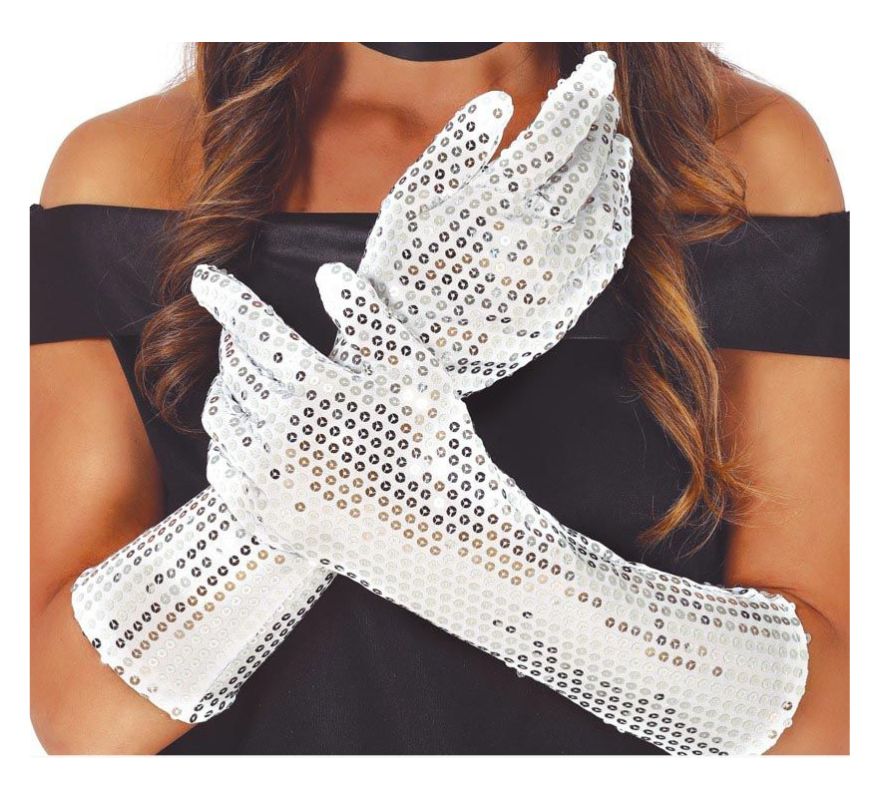 Translation missing: de.Guantes con Lentejuelas en varios colores de 39 cm