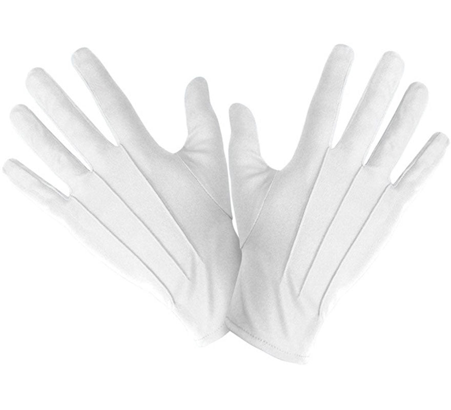 Guantes Cortos blancos talla grande