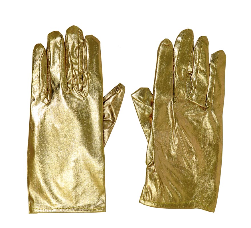 Translation missing: de.Guantes cortos color oro 22 cm