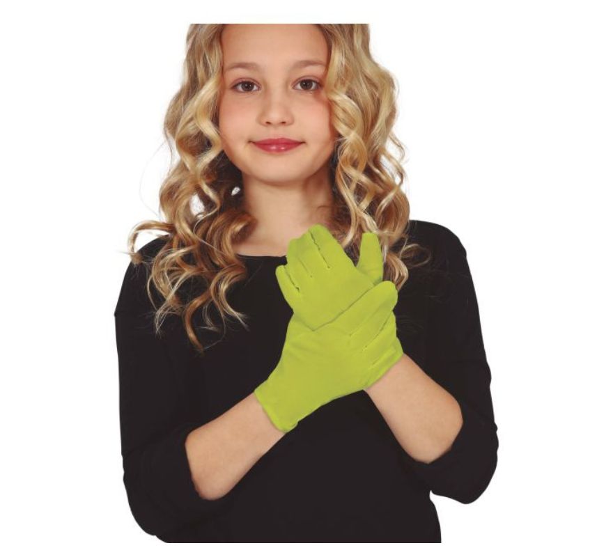 Guantes Cortos Infantiles en varios colores mate de 19 cm