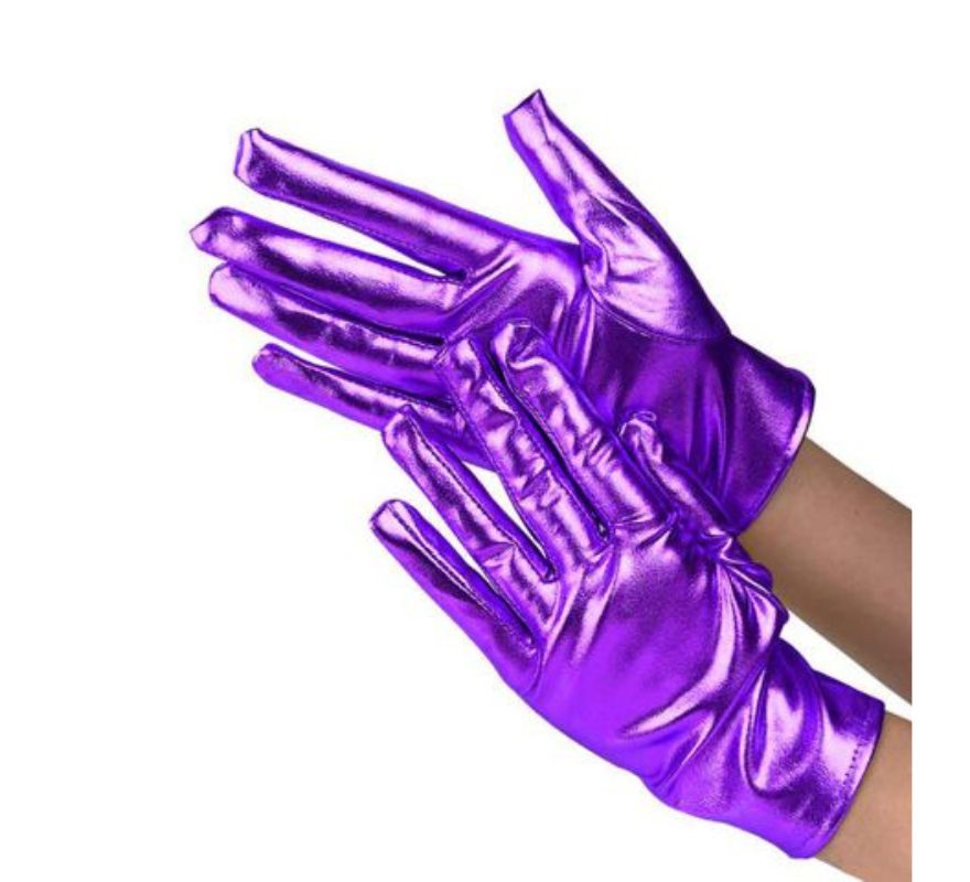 Guantes Cortos para adultos en varios colores Metalizados