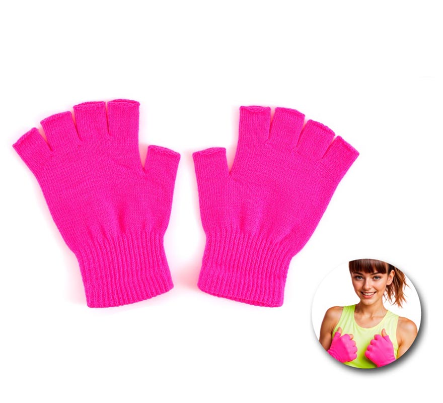 Translation missing: de.Guantes Cortos sin dedos neón en varios colores adulto