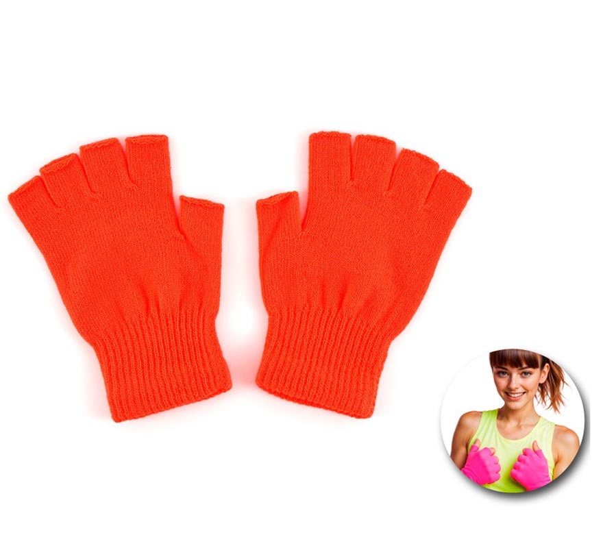 Translation missing: de.Guantes Cortos sin dedos neón en varios colores adulto