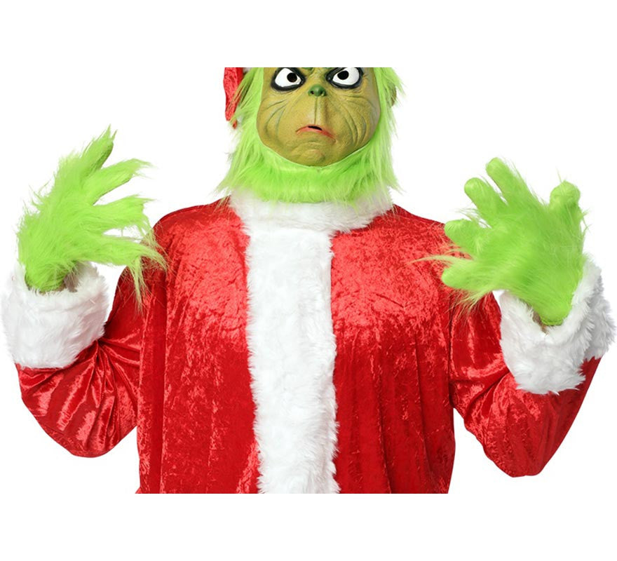 Translation missing: de.Guantes de Duendecillo Antinavideño verde para adultos