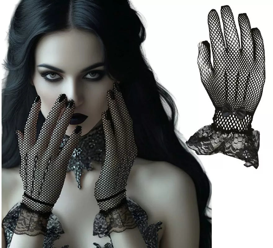 Translation missing: de.Guantes de Encaje negros adultos