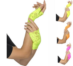 Fingerlose Spitzenhandschuhe in verschiedenen Farben
