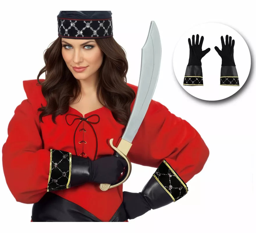 Translation missing: de.Guantes de Pirata Bucanero para adultos