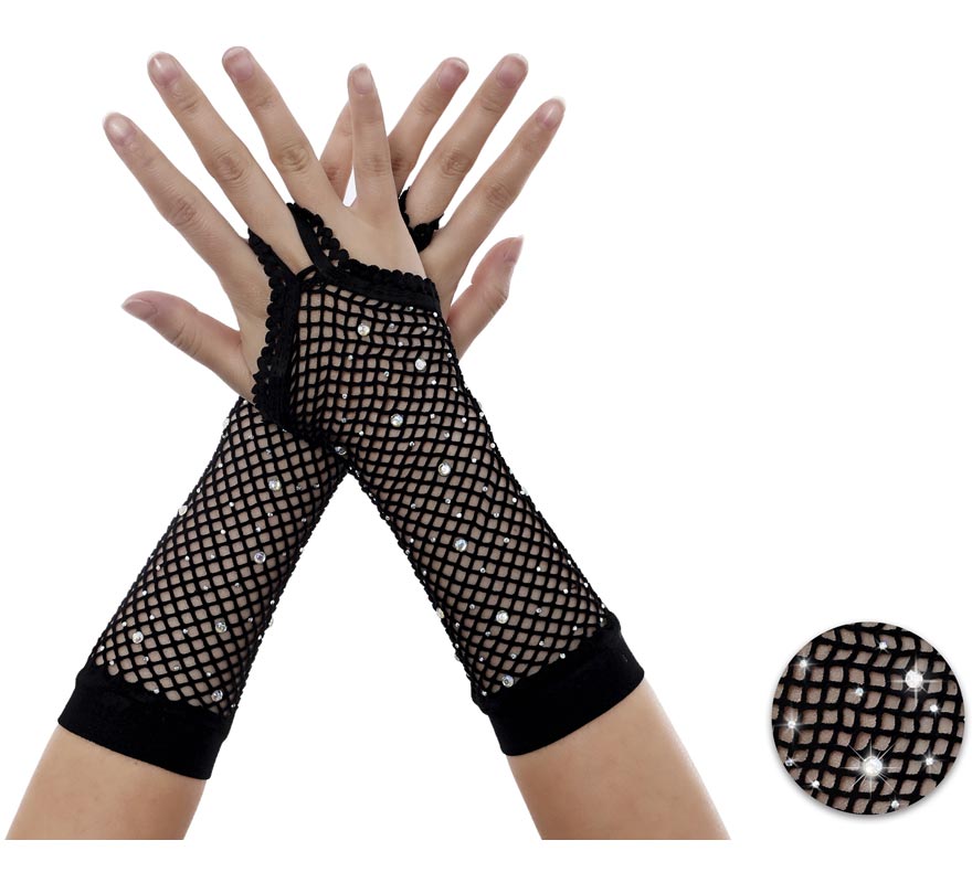 Translation missing: de.Guantes de Red Largos con Brillito sin dedos