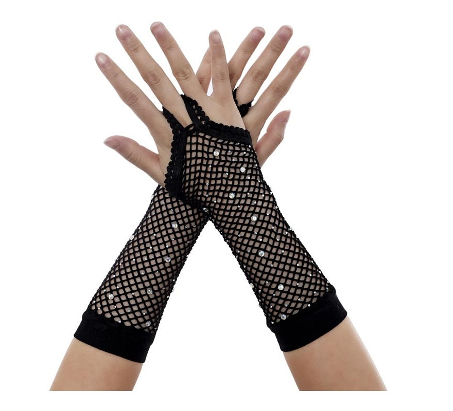 Translation missing: de.Guantes de Red Largos con Brillito sin dedos