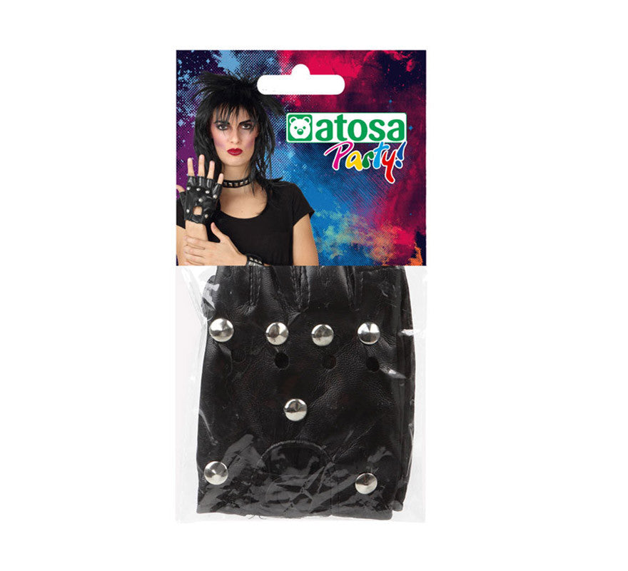 Translation missing: de.Guantes de Rockero Negro con Parches