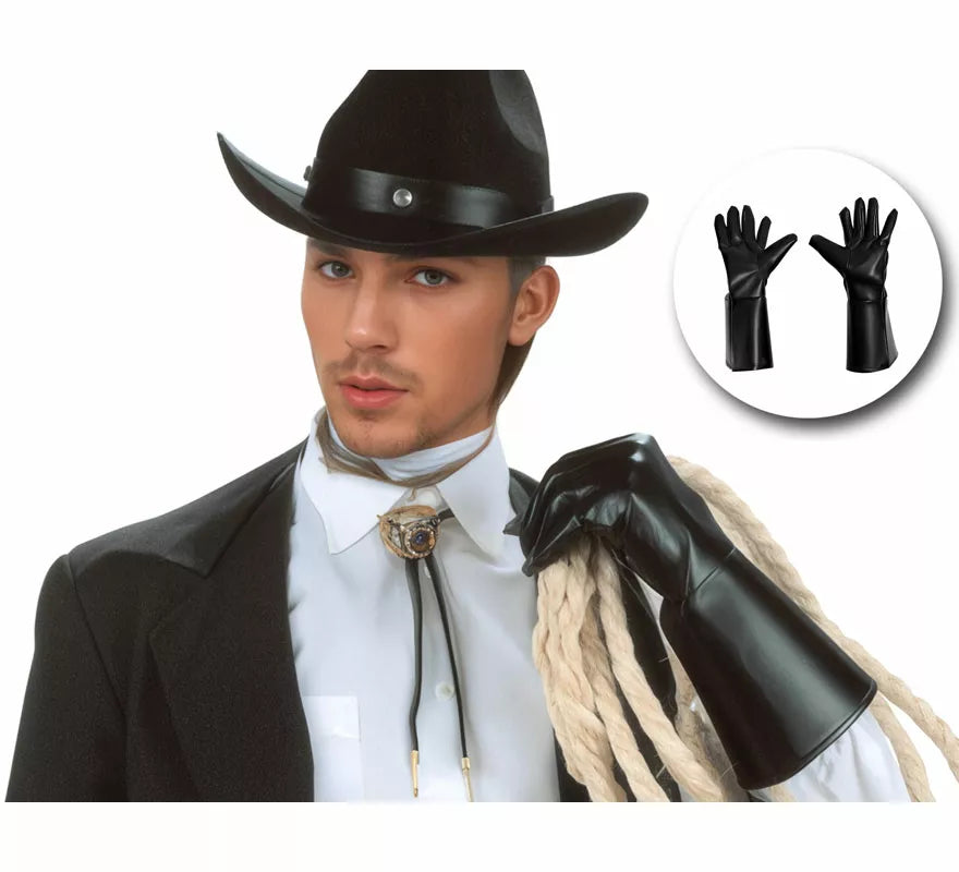 Translation missing: de.Guantes de Vaquero Efecto Cuero para adultos