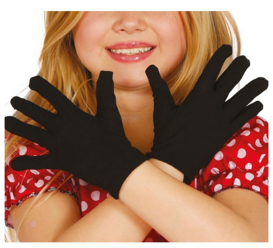 Guantes infantiles negros