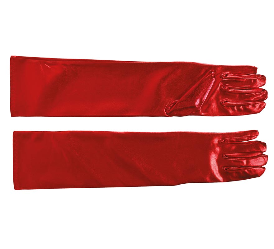 Guantes Largos color rojo 44 cm