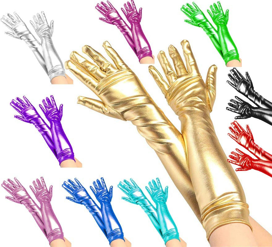 Translation missing: de.Guantes Largos Metalizados para adultos en varios colores