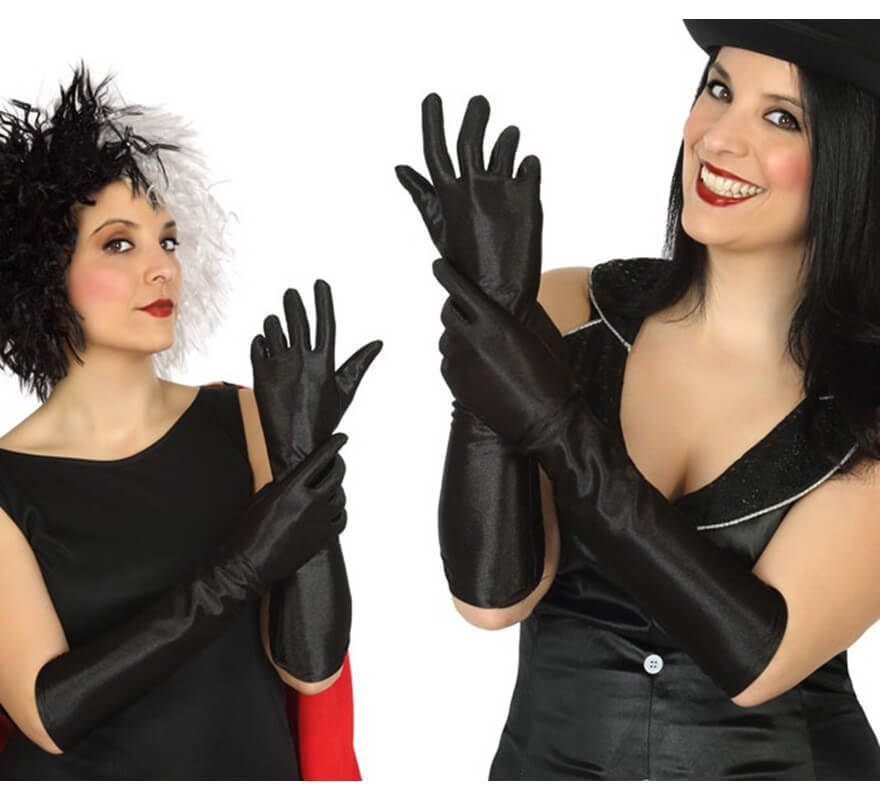 Translation missing: de.Guantes largos Negros 40 cm