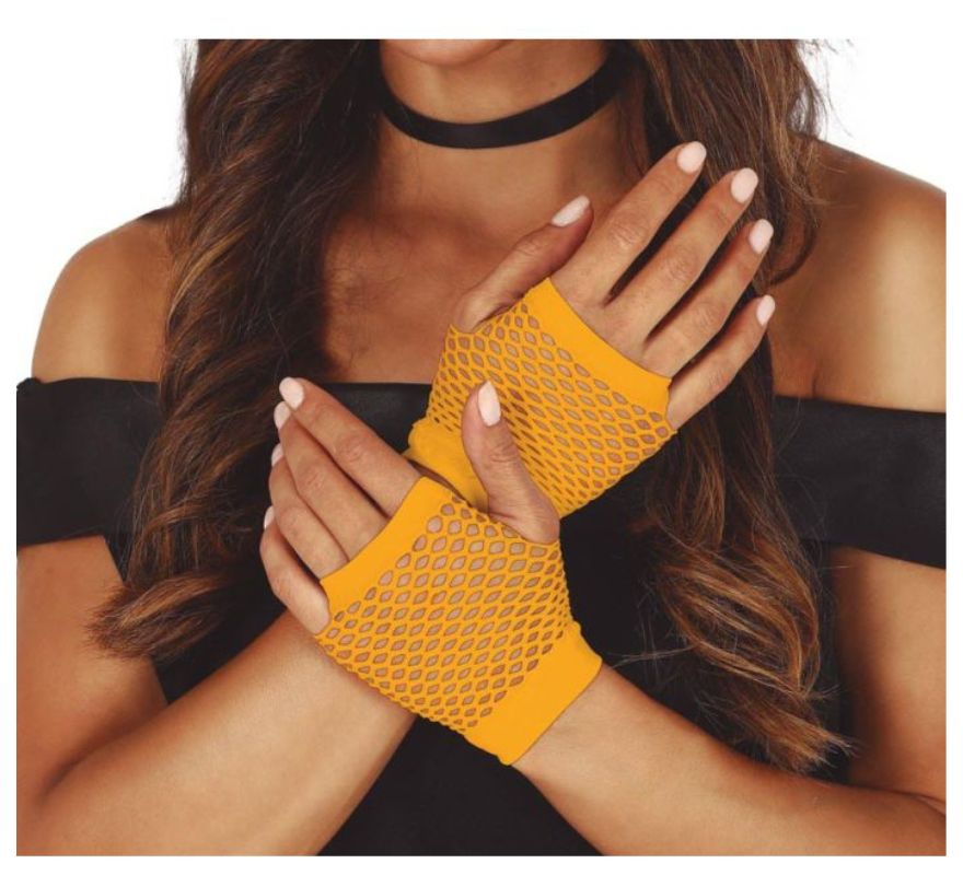 Guantes Malla en varios colores Neón de 11 cm