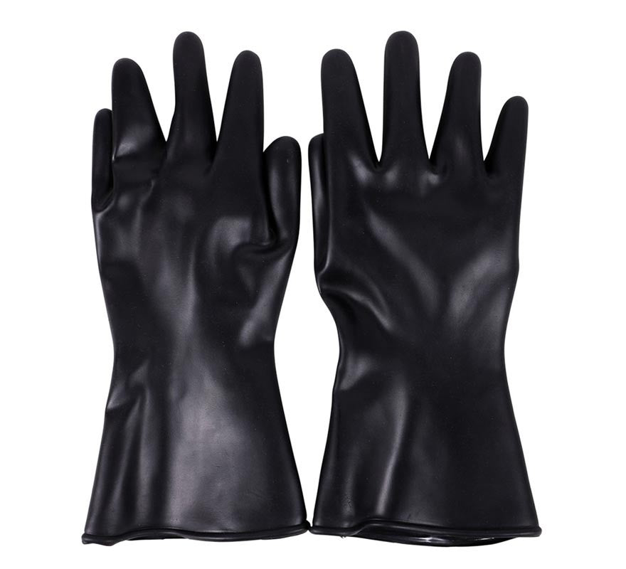 Translation missing: de.Guantes Negros Pvc de 33,5X14 cm