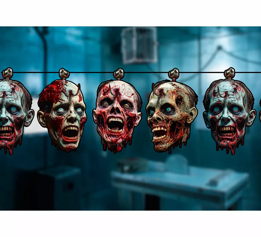 Translation missing: de.Guirnalda Cabeza Zombie Sangrienta de 300 cm 23x16 cm