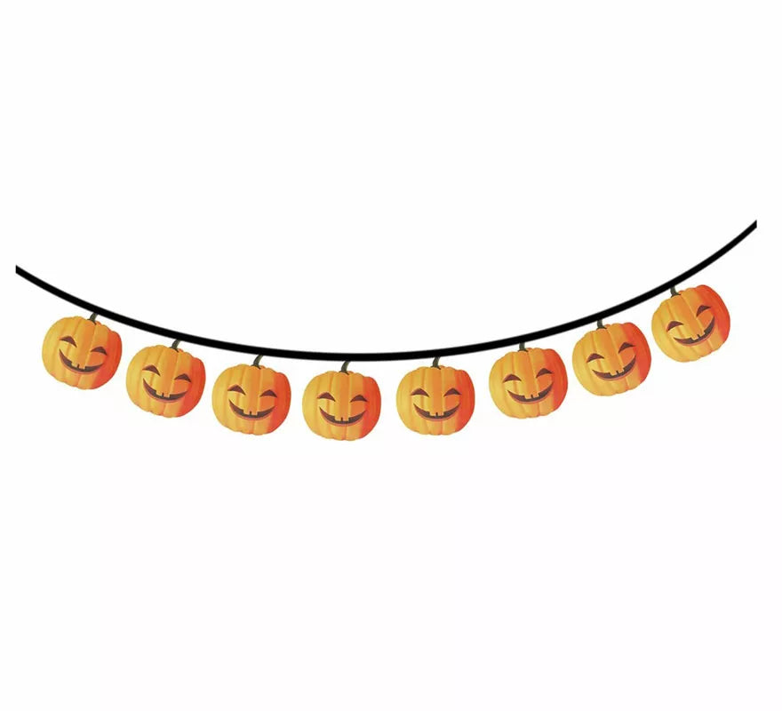 Guirnalda Calabazas de 300 cm 16X16 cm (Alta calidad)