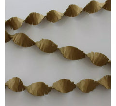 24 m goldene Crepe-Girlande