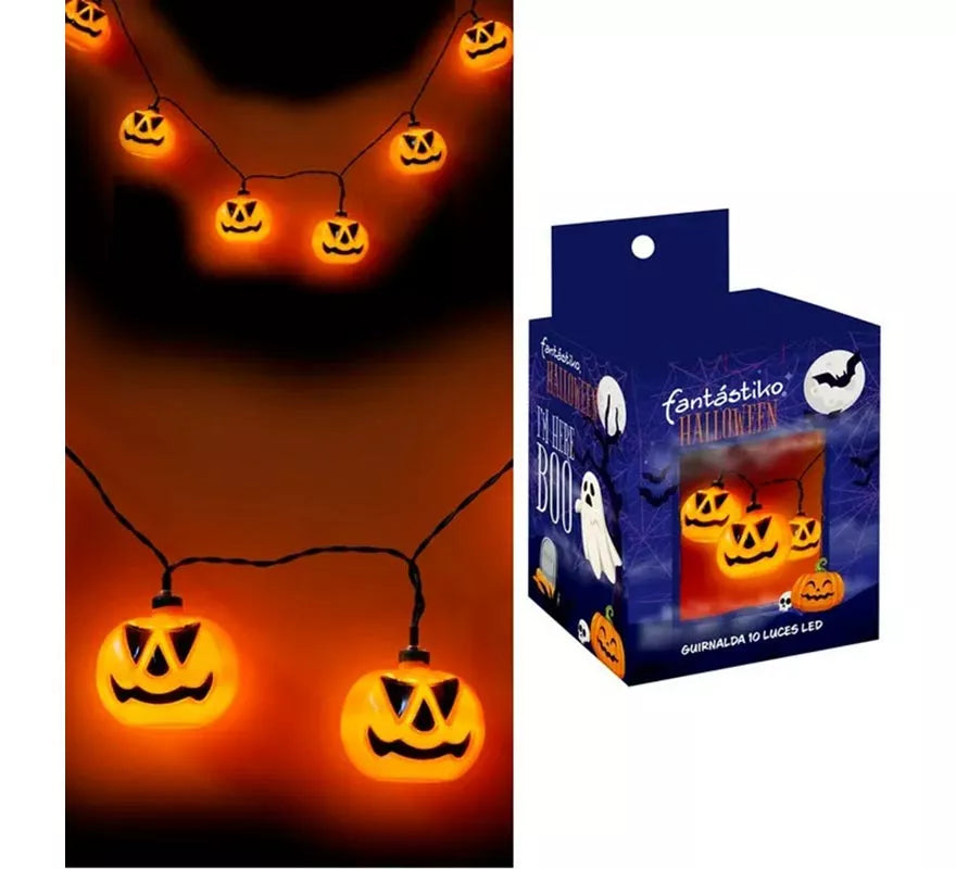 Translation missing: de.Guirnalda de 10 Calabazas iluminación LED de 150 cm