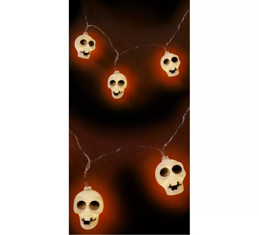 Translation missing: de.Guirnalda de 10 Calaveras iluminación LED de 150 cm