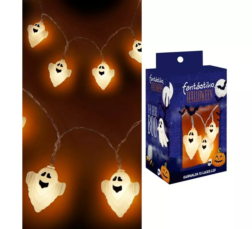 Translation missing: de.Guirnalda de 10 Fantasmas iluminación LED de 150 cm