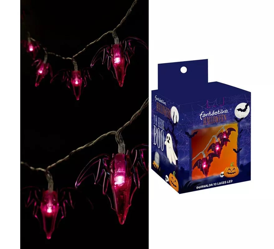 Translation missing: de.Guirnalda de 10 Murciélagos iluminación LED de 150 cm