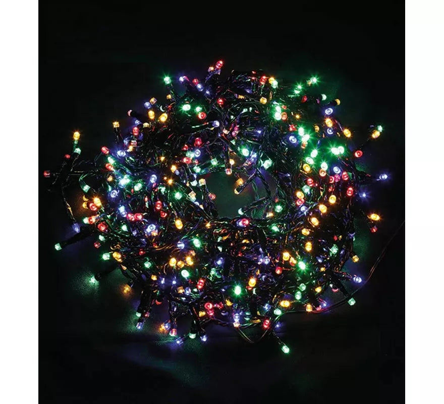 Guirnalda de 100 Led Multicolor Multifunción para Exterior